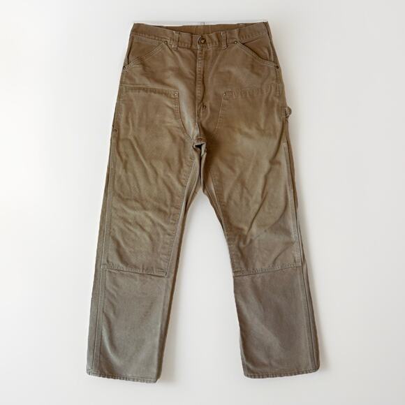Carhartt Other - Vintage Carhartt Double Knee Pants 28 Khaki Canvas Heavy Workwear Carpenter